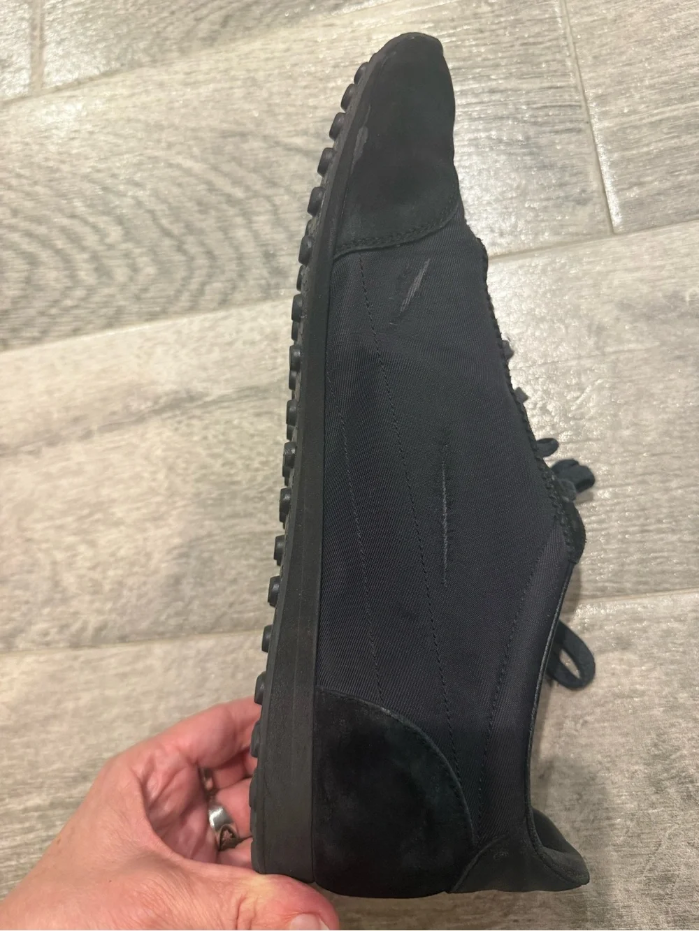 Gucci Black Low-Top Men's Sneakers with GG Emblem size 10 G
